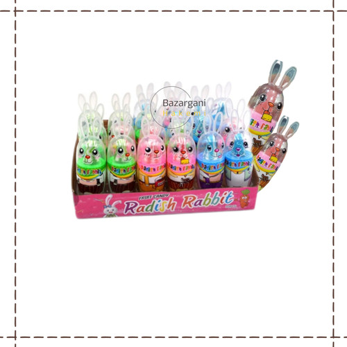 آبنبات طرح خرگوشی چینی با پودر ترش