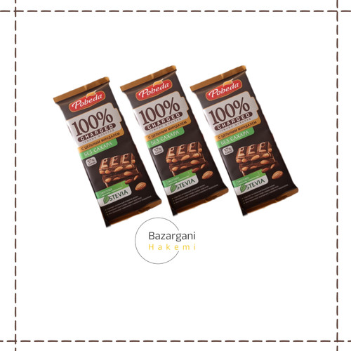 تبلت شکلاتی پوبدا اصل و بدون شکر، شکلات تخته ای بدون شکر