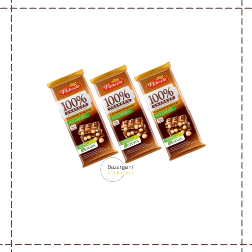 تبلت شکلاتی پوبدا اصل و بدون شکر، شکلات تخته ای بدون شکر