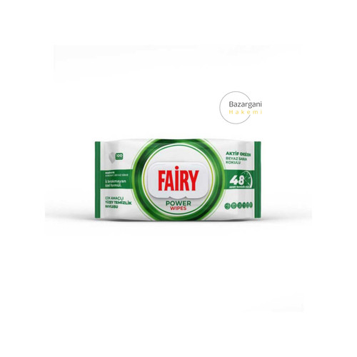 دستمال مرطوب چند منظوره سطوح فیری Fairy رایحه صابون سفید بسته 100 عددی(واردات قانونی از منطقه آزاد ارس)