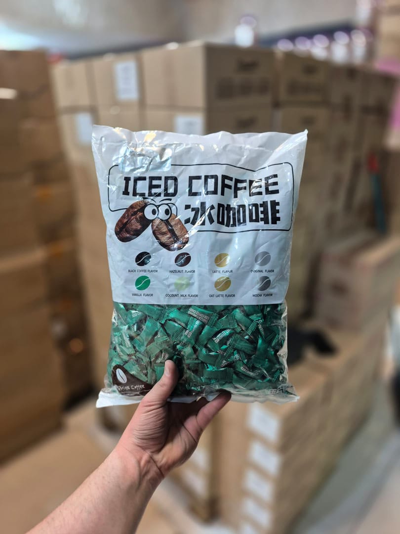 قرص قهوه ایس کافی کندی با طعم وانیل iced Coffe candy اصل